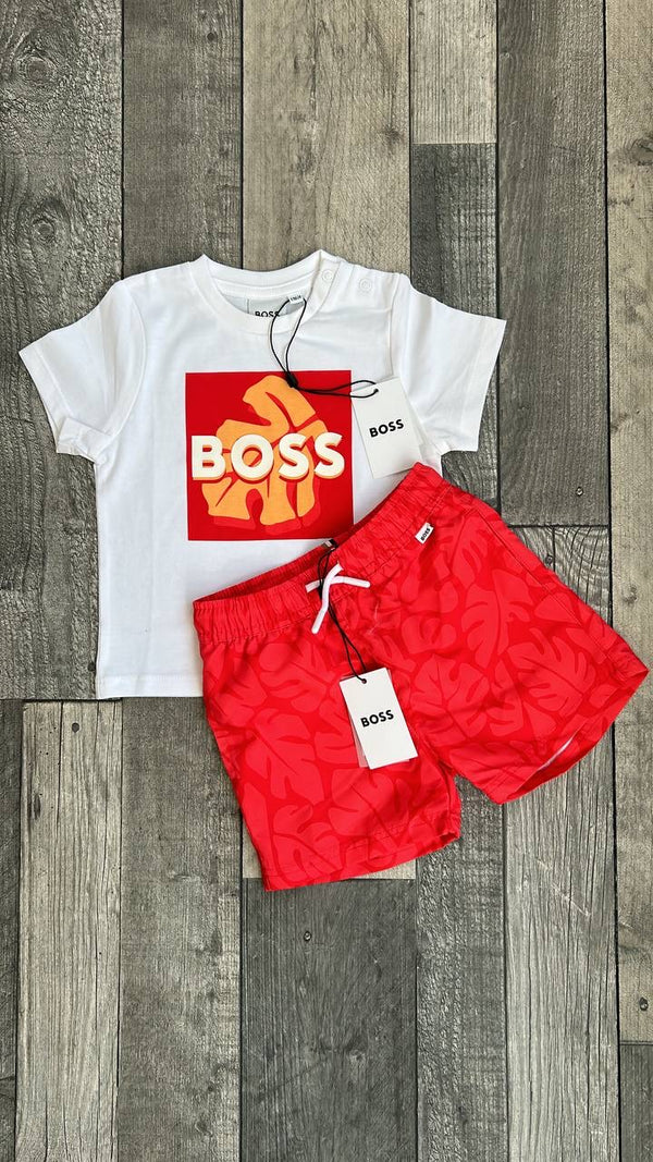 Hugo Boss short set 12m, 18m, age 3